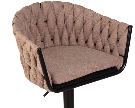 Стул барный LEON коричневая ткань LAR 275-3