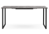 Стол деревянный Лиман 117 (157) x 77 бетон светлый, черный матовый