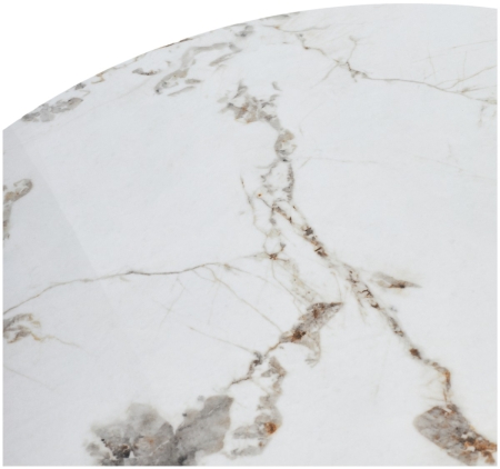 Стол BUENO 120 GLOSS GOLDEN JADE SOLID CERAMIC, BLACK