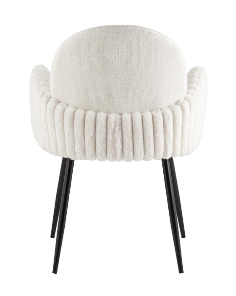 Стул обеденный Wave Stripes букле белый