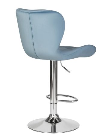 Стул барный BARNY пудрово-голубой велюр MJ9-74