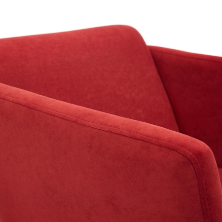 Кресло MILAN хромфлок, бордо, 10