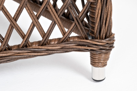 "Эспрессо–80 L" обеденная группа плетеная, цвет коричневый