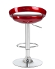 Набор 2 шт Стул барный DISCO, бордовый металлик