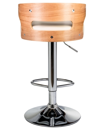 Набор 2 шт Стул барный FRED, натуральное дерево, кремовый