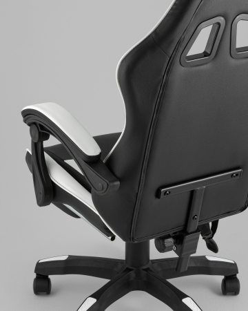 Кресло спортивное TopChairs MG-7019 черно-белый фото в интернет-магазине Stoolmarket