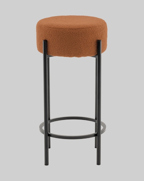 Стул барный Беккет букле терракотовый