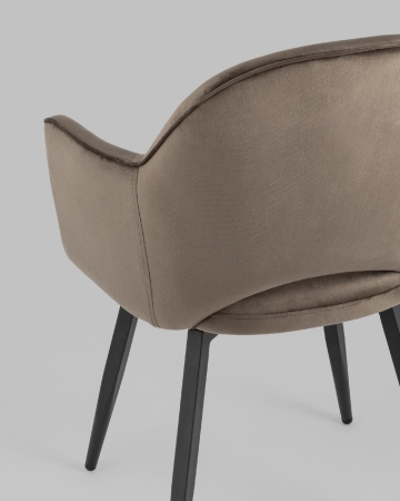 Стул Венера вращающийся велюр коричневый 2 шт.