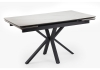 Керамический стол Старлайт 140(200)х80 snow alpin white, черный