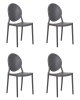 Набор 4 шт Стул обеденный ALBERT серый