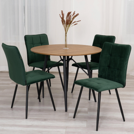 Стул обеденный Bari изумрудный Стул обеденный Bari изумрудный