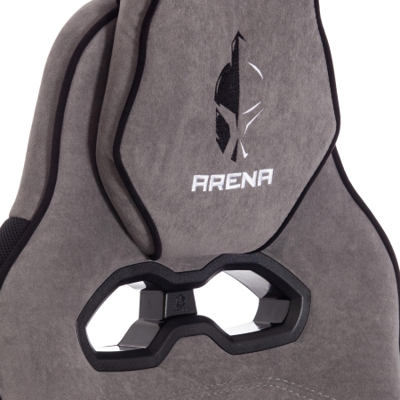 Кресло ARENA флок, серый и черный