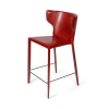 Стул полубарный Austin кожа ретро-красный
