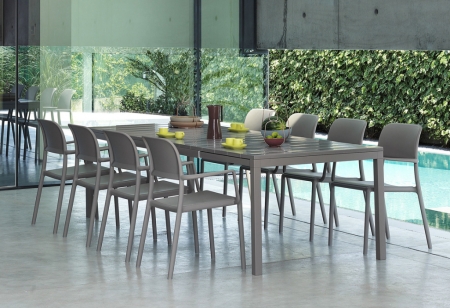 Стол пластиковый раздвижной Rio 210 Extensibile тортора