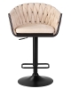 Стул барный LEON бежевая ткань LAR 275-1