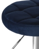 Табурет барный BRUNO синий велюр MJ9-117