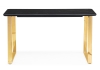 Керамический стол Селена 2 140х80 черный мрамор, золото
