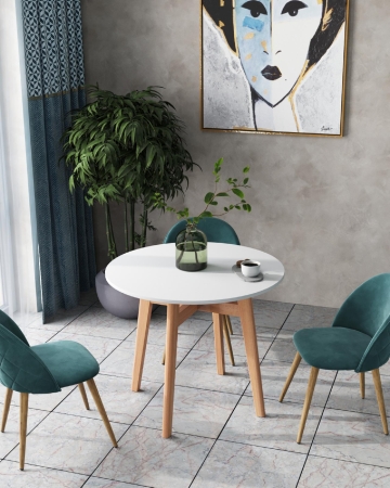 Стол обеденный Target Circle 90*90 белый