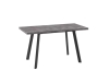 Стол раздвижной БОРГ-110(142)х70 дымчатая керамика, черный