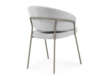 Стул на металлокаркасе Лео серый brendy monsoon 22, капучино