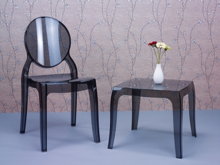 Стул прозрачный Elizabeth черный