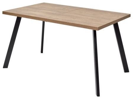 Стол BRICK M 140 дуб канзас, черный