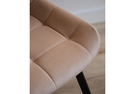 Стул на металлокаркасе Челси 360 П бежевый (zd 210), черный np