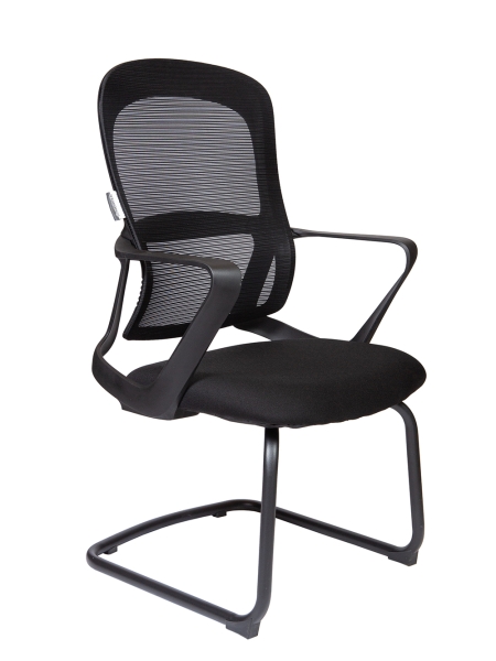Кресло офисное Play CF черный, ткань и пластик и металл, мягкое сиденье, с подлокотниками
