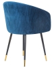 Стул обеденный MARY синий велюр 1922-20 Стул обеденный MARY синий велюр 1922-20