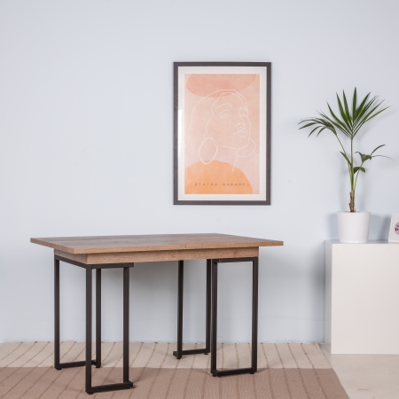 Стол раскладной обеденный Loft 120 дуб табак