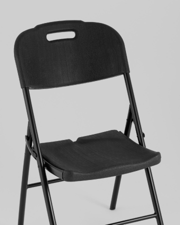 Стул пластиковый складной банкетный черный