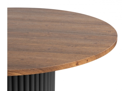 Стол деревянный Барел 110 орех кантри, черный