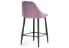 Барный стул Джама лавандовый, черный матовый