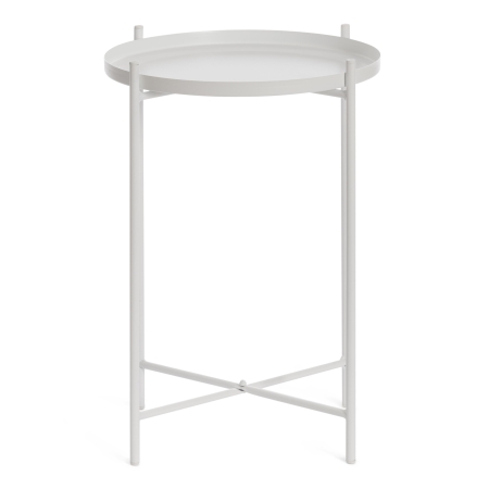 Столик журнальный TAVETT металл, белый