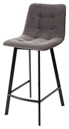 Полубарный стул CHILLI-Q SQUARE графит #14 велюр, черный каркас (H=66cm) Полубарный стул CHILLI-Q SQUARE графит #14 велюр, черный каркас (H=66cm)