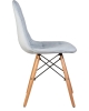 Стул обеденный BENNET ножки светлый бук, пудрово-голубой велюр HLR-15