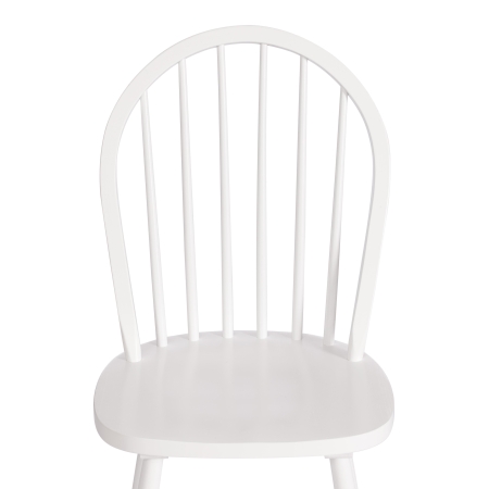 Стул AVERY (mod. 1101) дерево гевея, белый