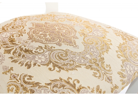 Стул деревянный Bronte молочный с патиной без подлокотников