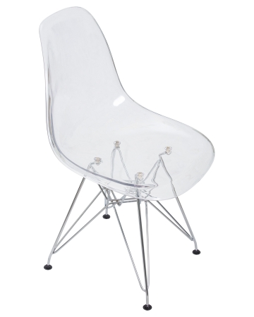 Стул обеденный DSR CASPER ножки хром, прозрачный