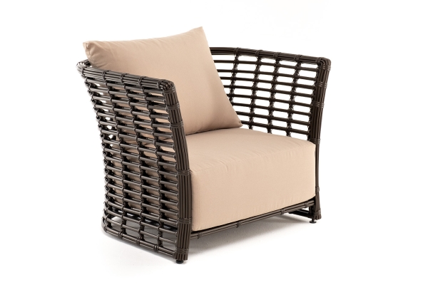 "Валенсия" кресло из искусственного ротанга, бронзовый