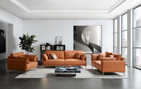 Диван CALIFORNIA NAPPA SF002 (3-х местный) коричневый