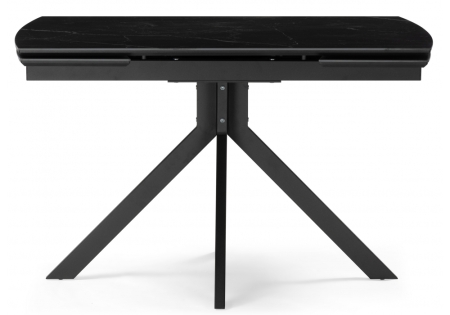 Керамический стол Комильфо 120x80 черный мрамор, черный