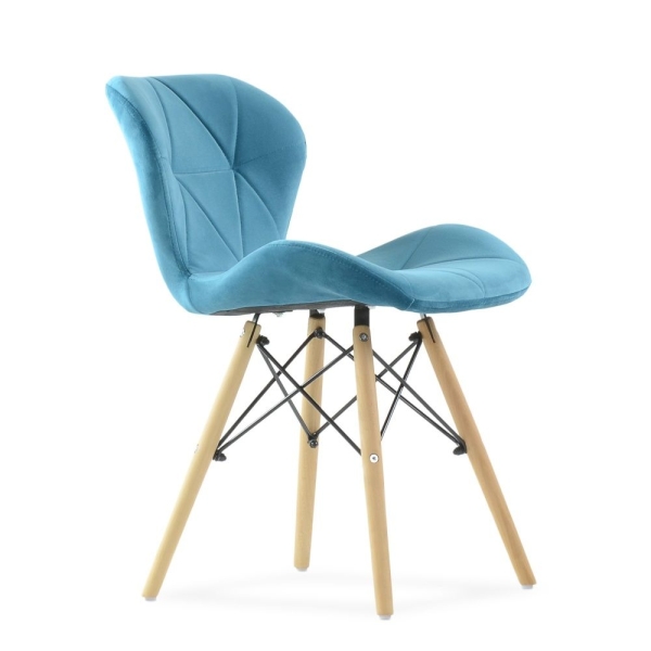Стул Perfecto бирюзовый велюр Стул Perfecto бирюзовый велюр