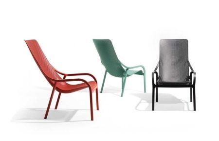 Кресло пластиковое Net Lounge антрацит