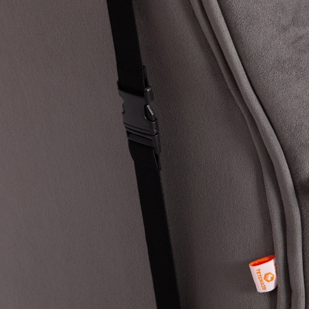 Кресло DRIVER (22) флок и ткань, серый