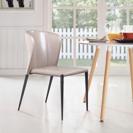 Стул Albert (Альберт) кожа капучино