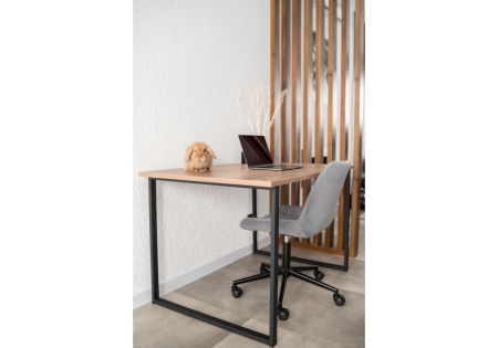 Стол деревянный Лиман 117 х 77 дуб крафт табачный, черный матовый