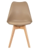 Стул обеденный JERRY SOFT ножки светлый бук сиденья бежевый GR-03
