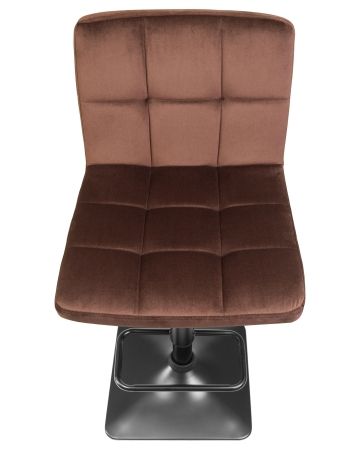 Стул барный DOMINIC шоколадный велюр MJ9-111