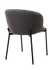 Стул ДЕНИ велюр velutto 32 антрацитовый, черный каркас